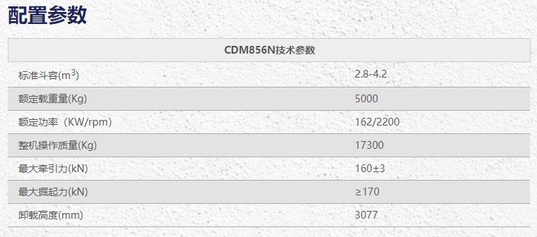 龍工CDM856N5噸裝載機